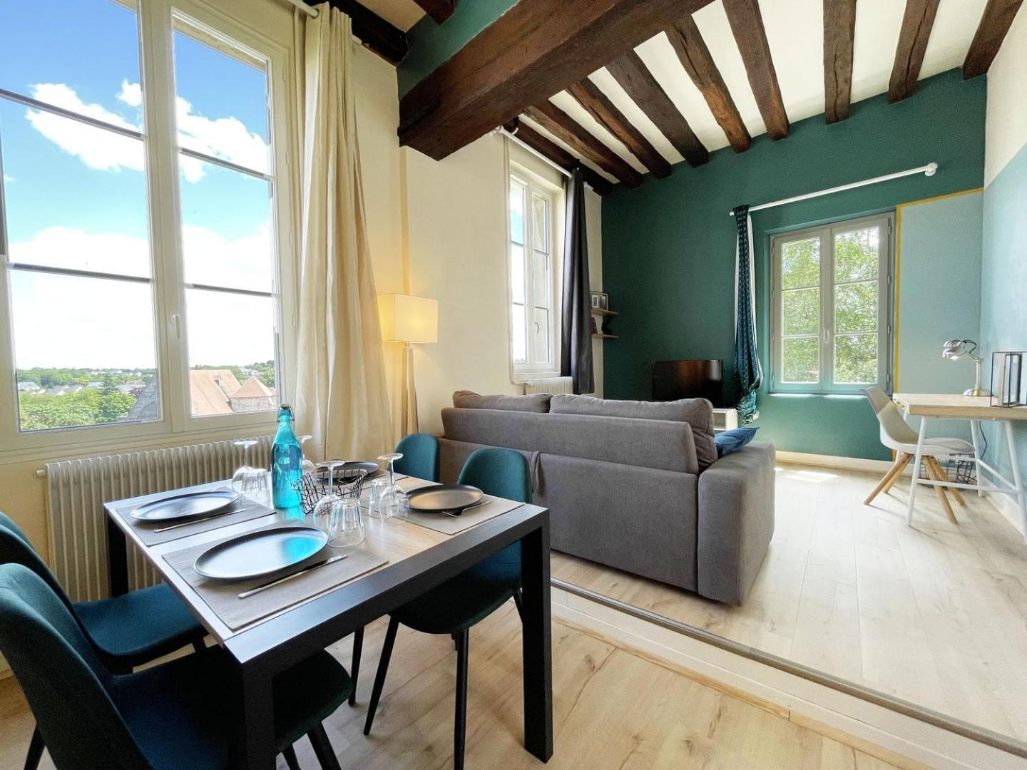 L'Horizon - Entree Independante - Parking Apartment Chartres Bagian luar foto